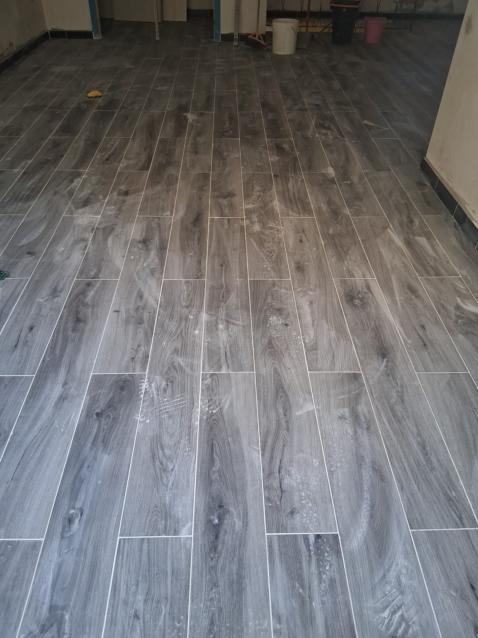 Pavimento in parquet completato